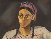 إحدى لوحات إنجي أفلاطون