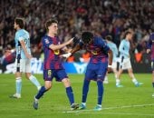 إصابة لامين يامال في مباراة برشلونة ضد سيلتا فيجو