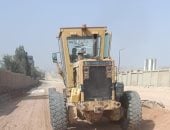بدء رصف طريق R1 بالمنطقة الصناعية فى أبو رواش