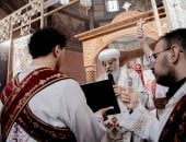 البابا تواضروس يصلي قداس “أحد الماء” بكاتدرائية العذراء المنتصرة 