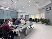 المهندس كريم بدوى وزير البترول والثروة المعدنية وجانب من المتابعة