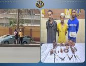 المتهمون فى واقعة سرقة أعمدة الإنارة