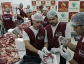 توزيع اللحوم الأضاحي بالمحافظات