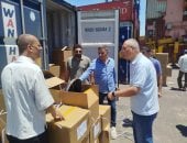  المهندس عصام النجار رئيس مجلس إدارة الهيئة العامة للرقابة على الصادرات والواردات وجانب من الجولة