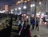 الكورنيش ليلا في الإسكندرية