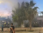 اطفاء الحريق بالكافتيريا
