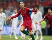 كريستيانو رونالدو فى مباراة البرتغال ضد إسبانيا