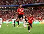 محمد صلاح بعد إحراز هدف مصر الثاني