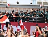 استقبال منتخب مصر 