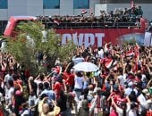 استقبال منتخب مصر 