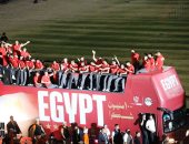 المنتخب المصرى فى احتفالية الاستاد