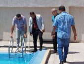 تفتيش مستمر على حمامات السباحه فى كفر الشيخ