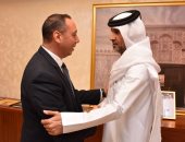 السفير القطرى فى مصر يستقبل موفد الرئاسة