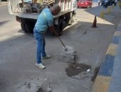 رفع الحواجز المخالفة وإيقاف أعمال تشطيب مخالفة خلال حملات بحى العجوزة