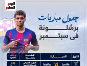  مواعيد مباريات برشلونة في شهر سبتمبر