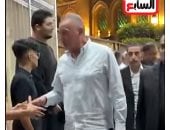 الخطيب فى عزاء أحمد عبد الباقى نجم الأهلى السابق