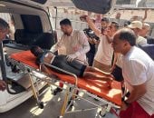 مصاب فى غارة للاحتلال على خان يونس
