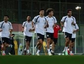 لاعبو منتخب مصر خلال التدريبات