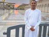 الزميل محمود عبد الراضى من داخل ساحة المسجد النبوى