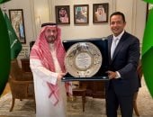 محمد سلامة مع القنصل العام للمملكة العربية السعودية