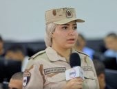 الرائد لميس أحمد عبد المقصود رئيس لجنة الاختبارات النفسية بالأكاديمية العسكرية