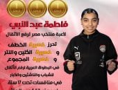 البطلة المصرية فاطمة عبد النبي لاعبة منتخب مصر لرفع الأثقال