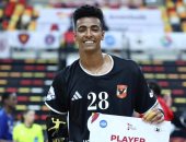  محمود حسين شيكا لاعب فريق رجال كرة اليد بالنادى الأهلى 