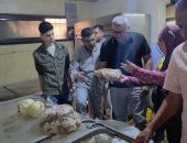 تشميع مطعم بالطالبية بعد ضبط 300 كيلو لحوم ودواجن فاسدة