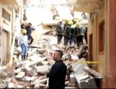 جهات التحقيق تعاين عقار حدائق القبة المنهار    
