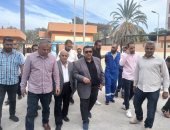رئيس مياه القناة الجديد يتفقد جراج السيارات ومحطة أبوعطوة