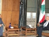 جانب من لقاء برى ونبيل فهمى فى بيروت 