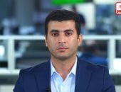 المذيع محمود طولان خلال التغطية 