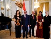 أميرة ومريم أبو زهرة برفقة فخامة الرئيس السيسى