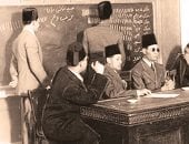 طه حسين وبعض زملائه 