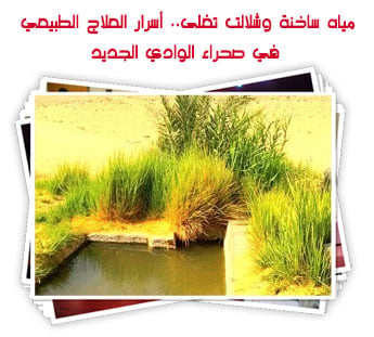 مياه ساخنة وشلالت تغلى.. أسرار العلاج الطبيعي في صحراء الوادي الجديد