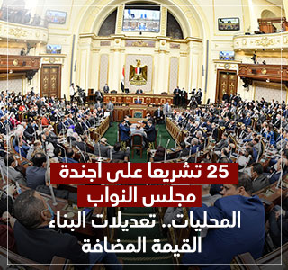 25 تشريعا على أجندة الفصل التشريعى الثانى