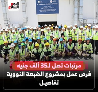 فرص عمل جديدة بمشروع الضبعة النووية بمرتبات تصل لـ35 ألف جنيه.. تفاصيل