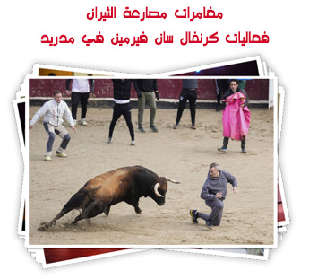 مغامرات مصارعة الثيران.. فعاليات كرنفال سان فيرمين في مدريد