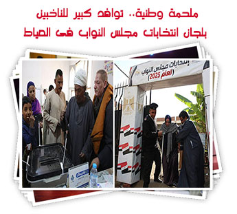 ملحمة وطنية.. توافد كبير للناخبين بلجان انتخابات مجلس النواب فى العياط