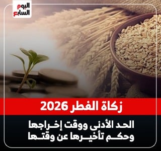 زكاة الفطر 2026.. الحد الأدنى ووقت إخراجها وحكم تأخيرها عن وقتها
