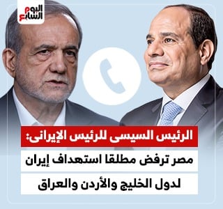 الرئيس السيسى والرئيس الإيرانى 