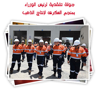 جولة تفقدية لرئيس الوزراء بمنجم السكرى لإنتاج الذهب