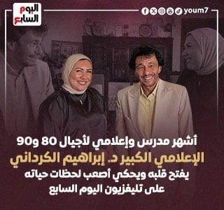 إبراهيم الكردانى يفتح قلبه لـ"اليوم السابع".. فيديو