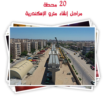 20 محطة.. مراحل إنشاء مترو الإسكندرية