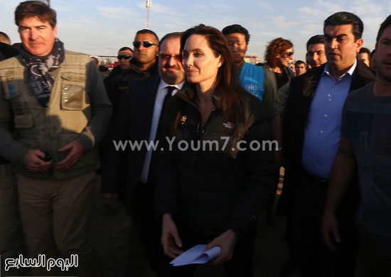 	أنجلينا جولى سفيرة النوايا الحسنة لمفوضية الأمم المتحدة العليا لشئون اللاجئين للمرة الخامسة العراق