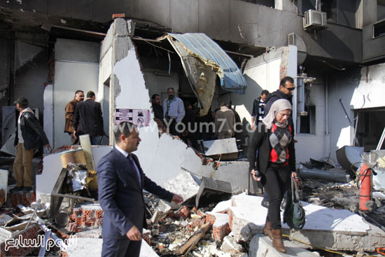 	الانفجار أسفر عن انهيار حوائط بالمبنى 