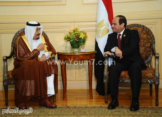 جلسة مباحثات ثنائية بين الرئيس السيسى والملك سلمان خادم الحرمين الشريفين