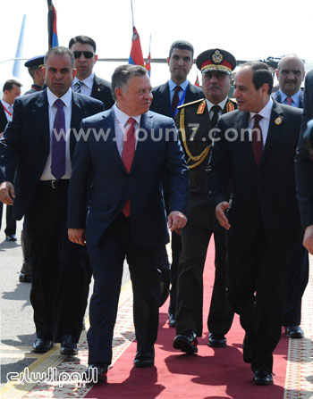  الرئيس السيسى يستقبل العاهل الأردنى