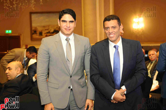 رجل الأعمال أحمد أبو هشيمة مع محمد منظور