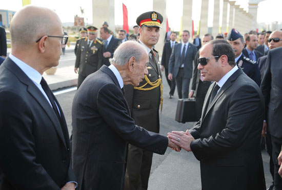 الرئيس السيسى ، جنازة عسكرية ، اخبار مصر ، عاجل ، بطرس بطرس غالى (1)